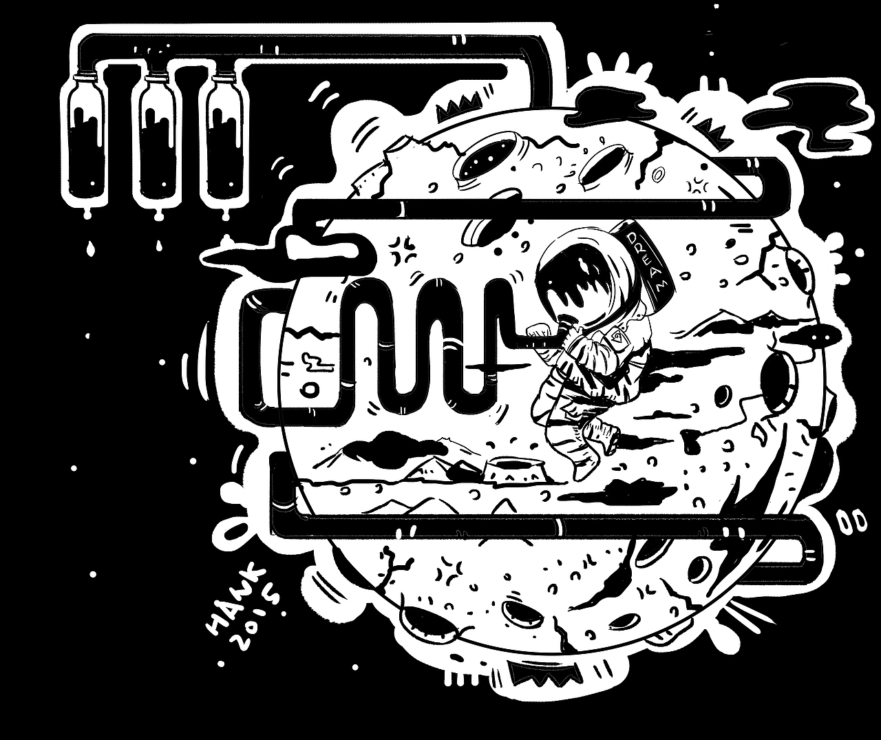 月球上的宇航员