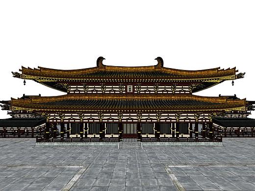大明宫三清殿古建宫殿SU模型下载