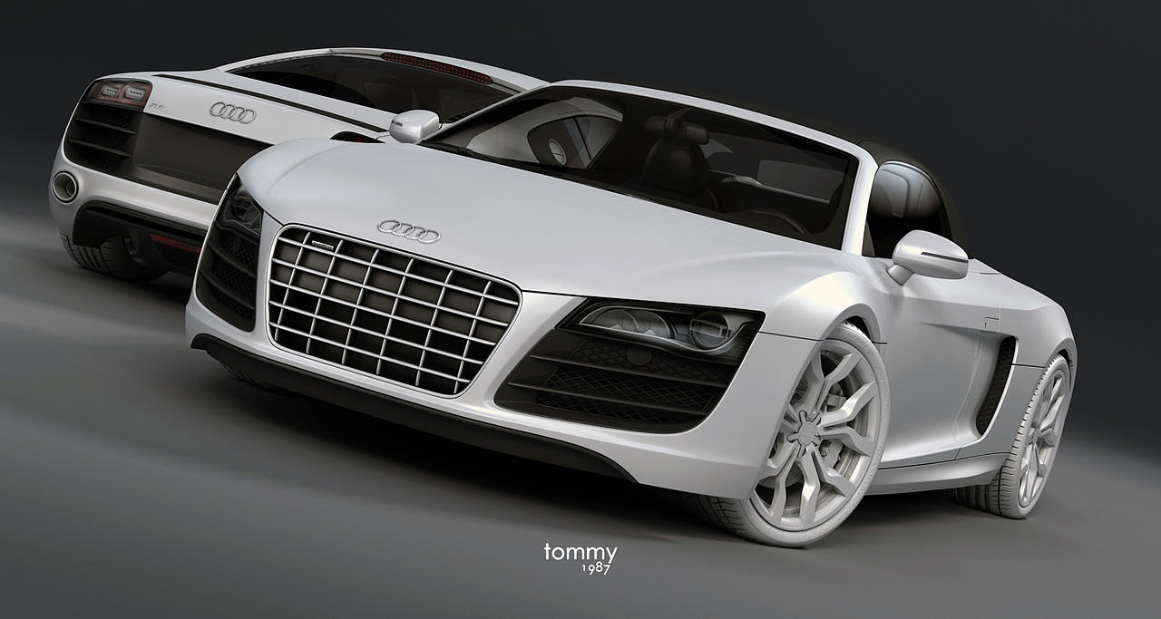 Audi-R8 V10 5.2 FSI quattro Audi R8 Spyder 5.2&n(图ZNjQwODc1Ng==) - 机械/交通 - 站酷设计师Tommy_林冲原创素材 - 站酷ZCOOL