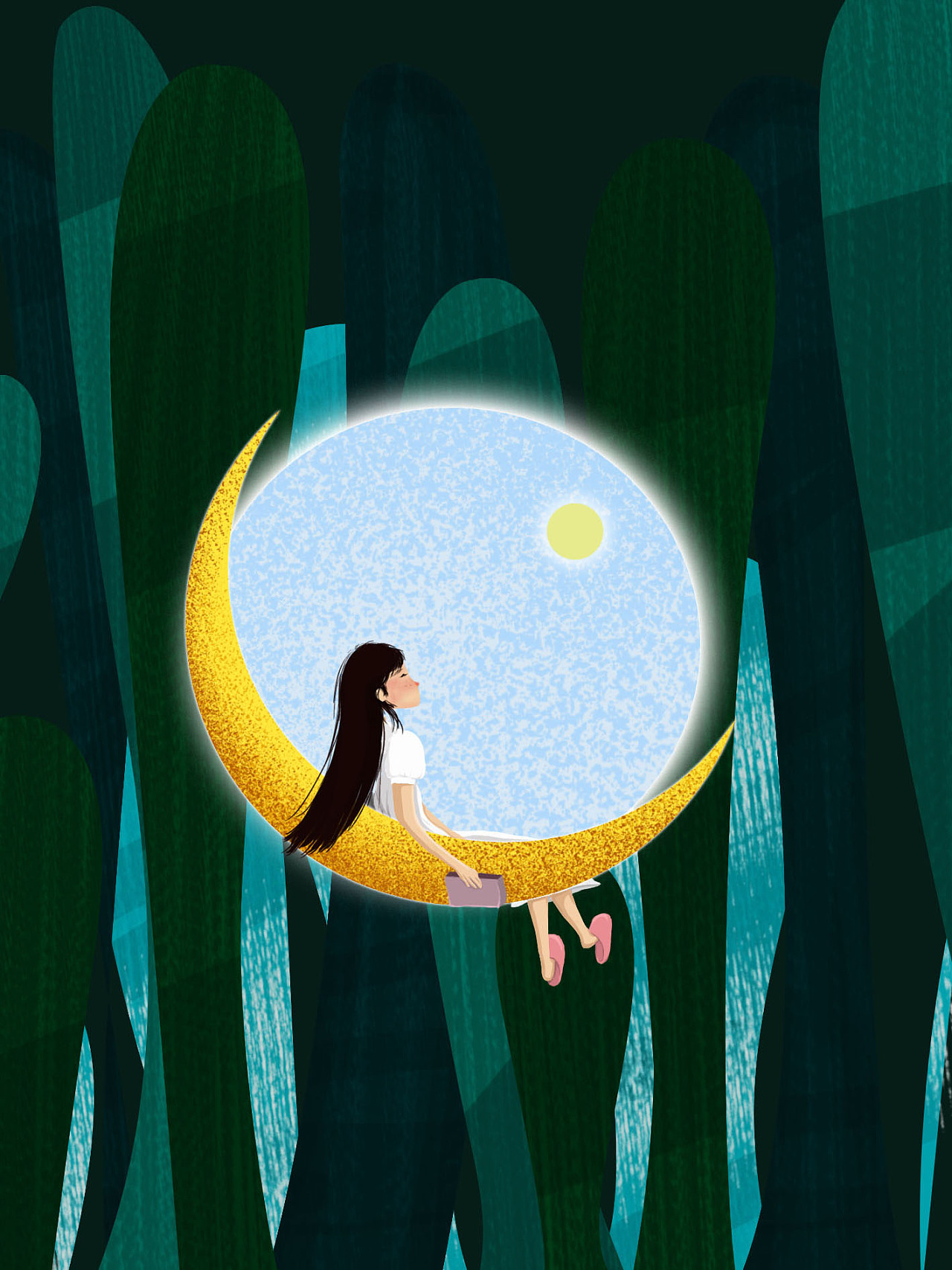月亮和女孩