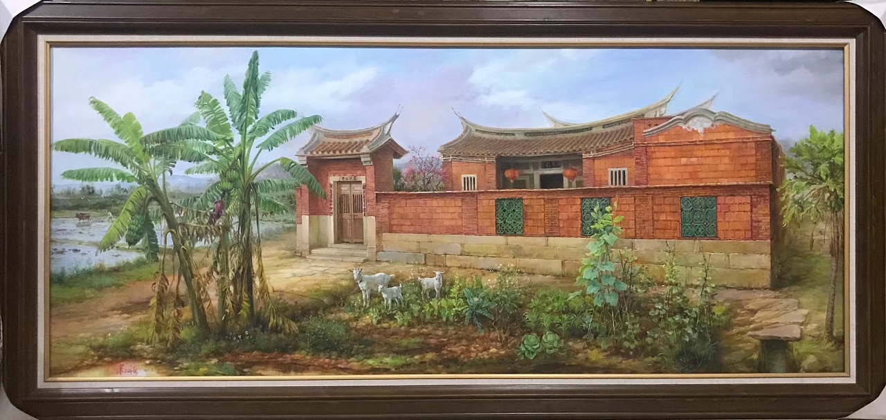 闽南红砖厝|插画|创作习作|艺成墙绘 - 原创作品 - 站酷 (zcool)