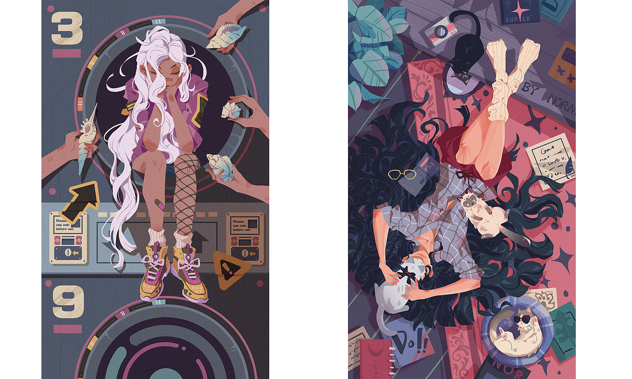 海螺姑娘（图ZMTk0NjI2MzIw） - 商业插画 - 站酷设计师朔北衔蝉原创素材 - 站酷ZCOOL