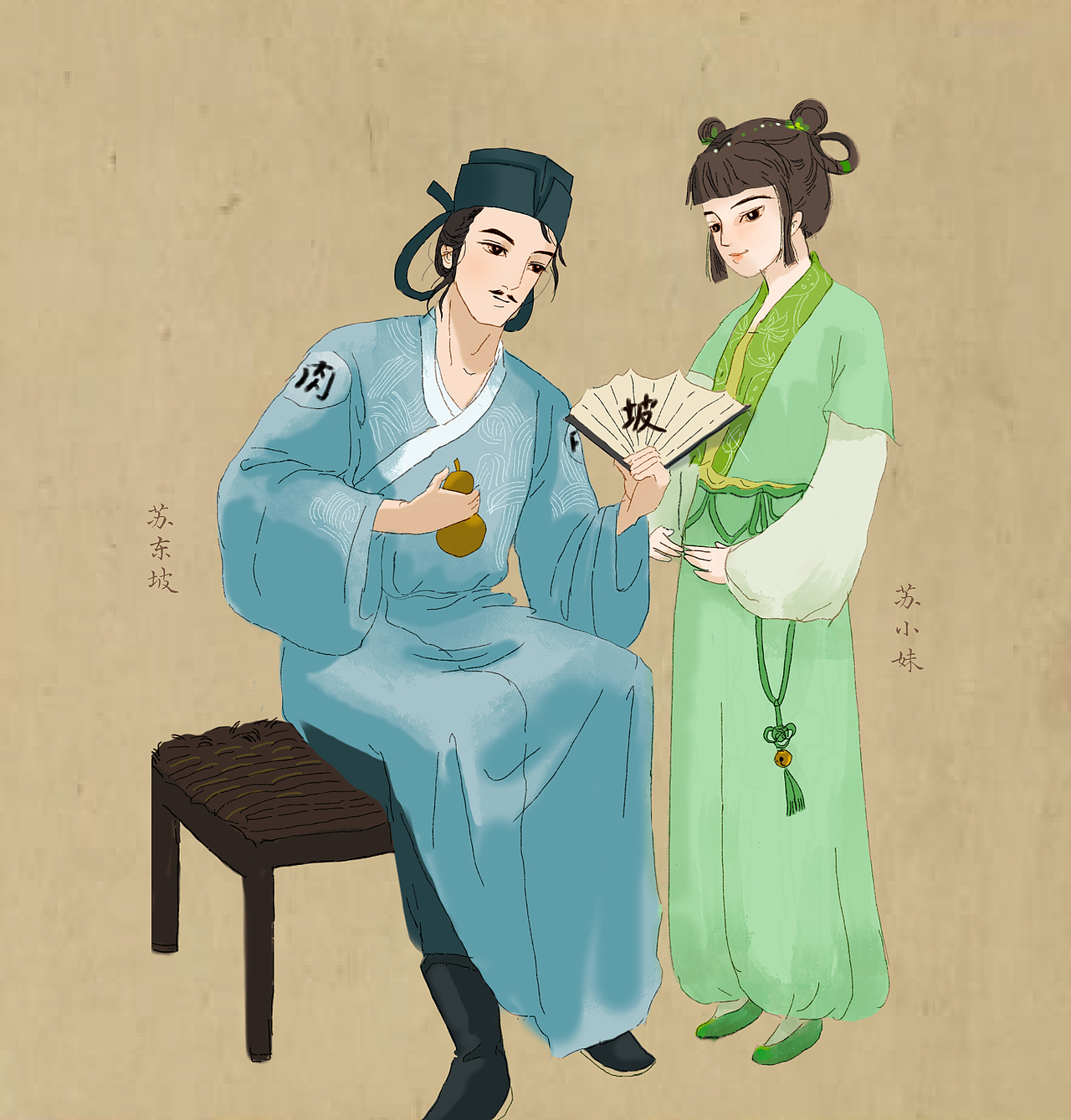 苏苏三人行（图ZMjY0NTg4MDY0） - 概念设定 - 站酷设计师李李达原创素材 - 站酷ZCOOL