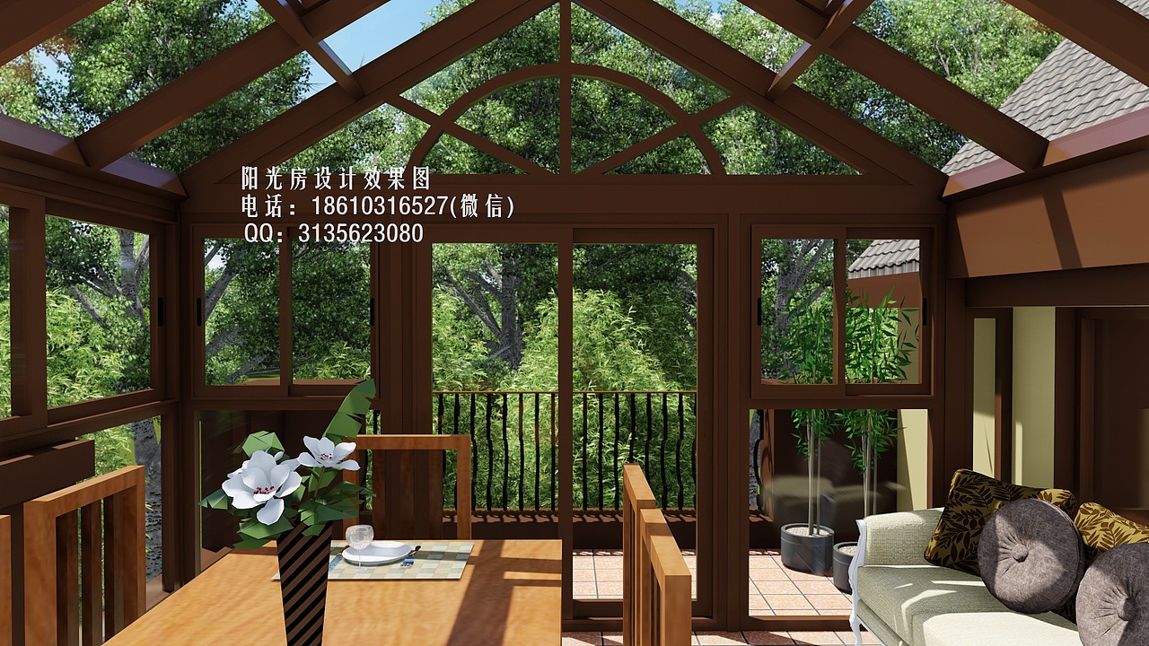 D6910上海阳光房设计效果图