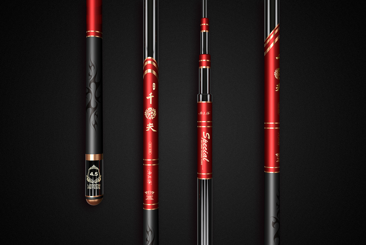 鱼竿设计电商渔具涂装户外C4D建模样稿包装设计（图ZMTM5Nzg2ODg4） - 包装 - 站酷设计师林汤圆原创素材 - 站酷ZCOOL