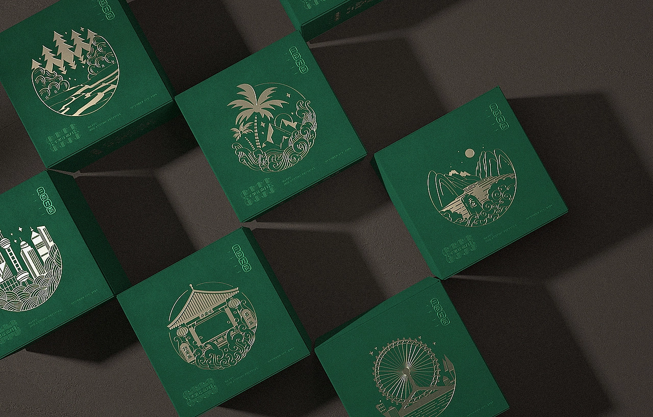 中秋月饼/千里江山月