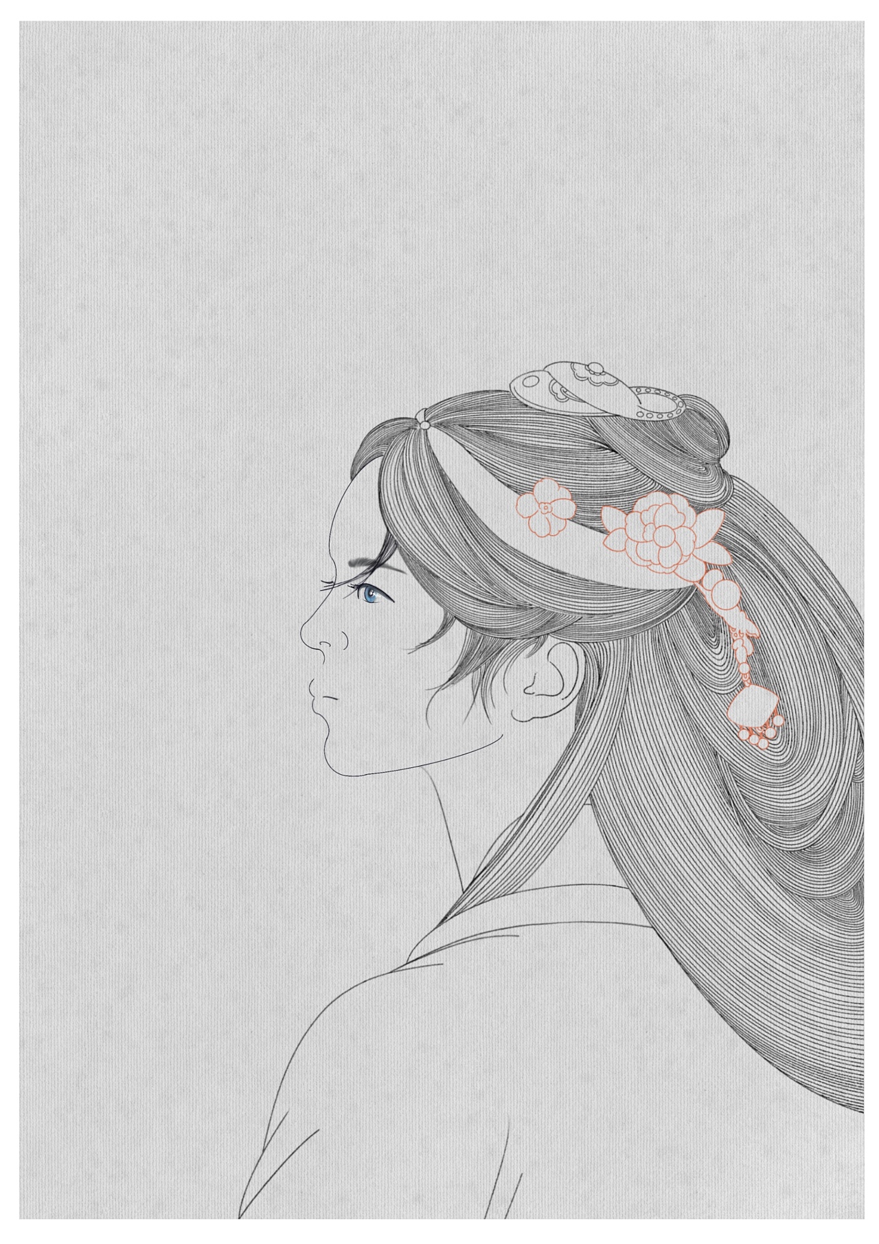 人物练习作品之勾线(1)