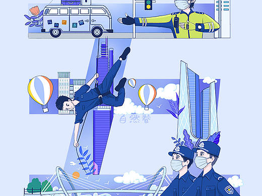 五一手绘海报