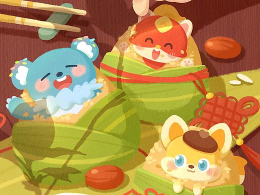 小火箭编程｜端午插画海报设计