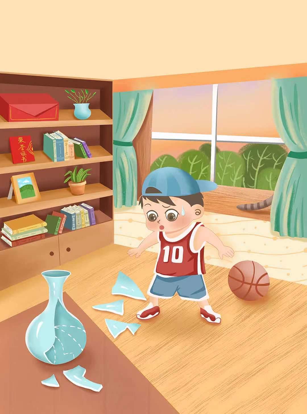花瓶碎了|插画|儿童插画|melody孟 - 原创作品 - 站酷 (zcool)