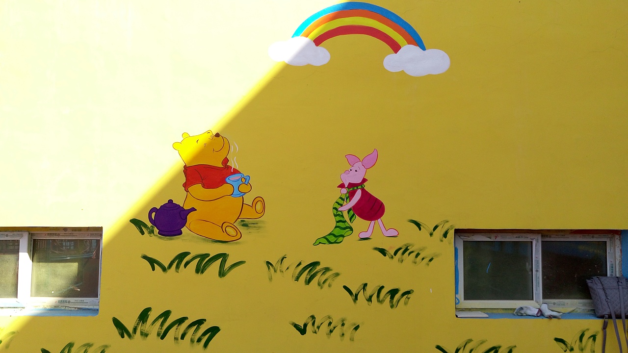 幼儿园手绘墙|纯艺术|绘画|奋斗小美妞 - 原创作品 - 站酷 (zcool)