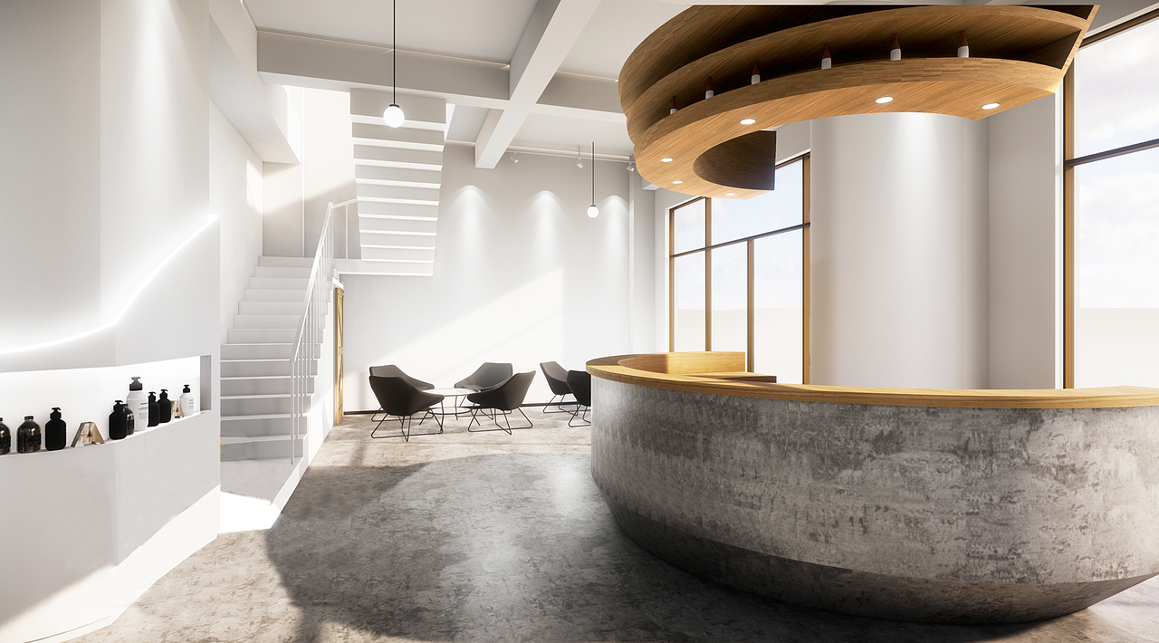 02室内空间 · 网红打卡理发店项目（图ZMTg1MjA5NjA4） - 家装设计 - 站酷设计师可能事设计原创素材 - 站酷ZCOOL