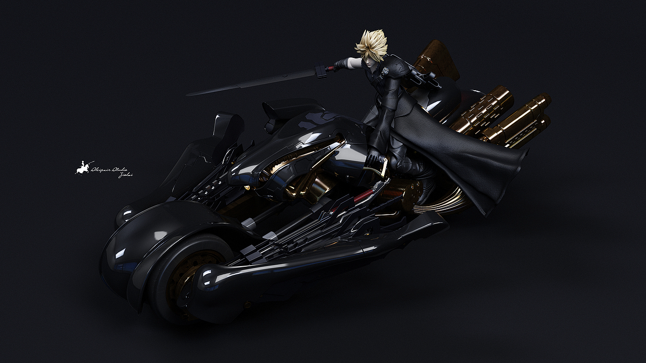 FF7 AC 克劳德+芬里尔