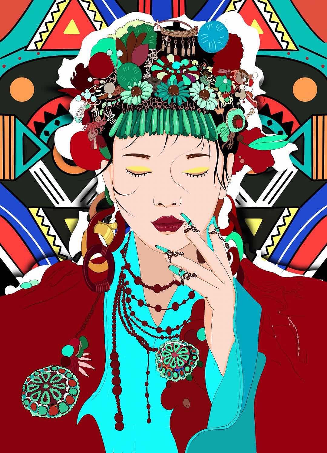 写实风手绘插画人物18（图ZMjU5NDIxMTI0） - 艺术插画 - 站酷设计师愚人不鱼原创素材 - 站酷ZCOOL