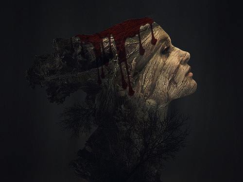 森林恐怖電影海報（個人主頁-ZMjQ4NjgzNzI=） - 海報 - 站酷設計師夢想家黃師原創(chuàng)素材 - 站酷ZCOOL