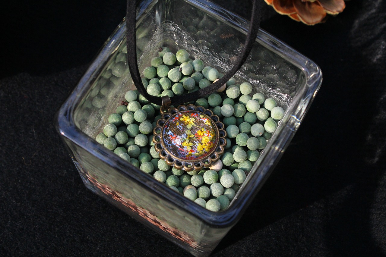 时光宝石手绘挂链