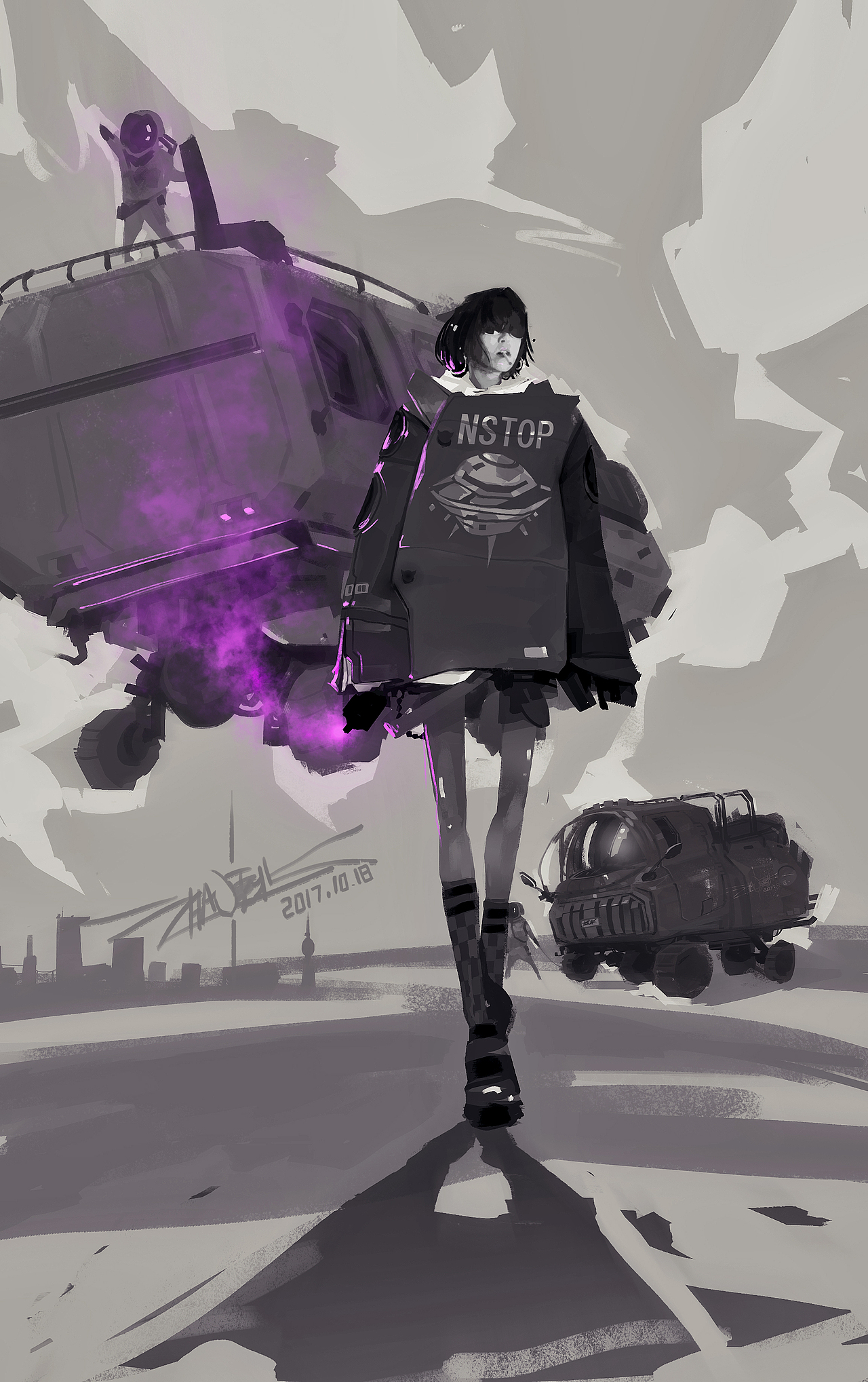 赵震北手绘的の101个女孩