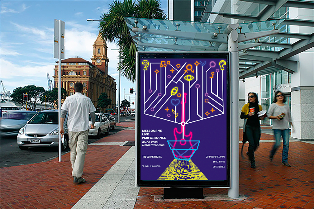 #青春答卷2019# 音乐节现场霓虹海报——Guitar Tree（图ZMTQ1MjI5NjQw） - 海报 - 站酷设计师设计就完事儿了呗原创素材 - 站酷ZCOOL