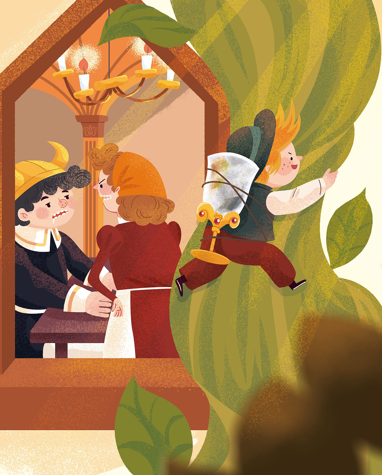 杰克与豆蔓（图ZMjcxMTkyODg4） - 儿童插画 - 站酷设计师M葡萄原创素材 - 站酷ZCOOL