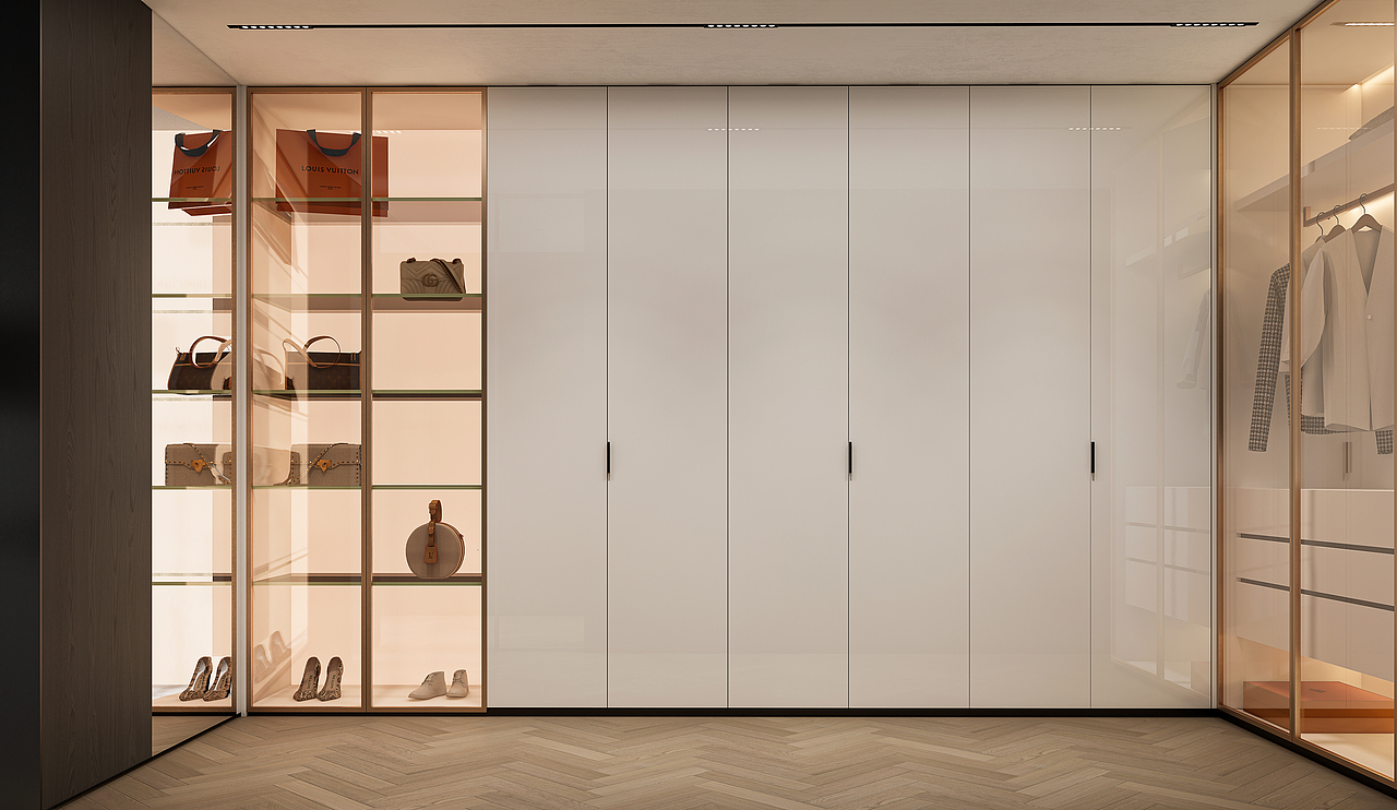 焕象视觉|大平层|木质黑白风格