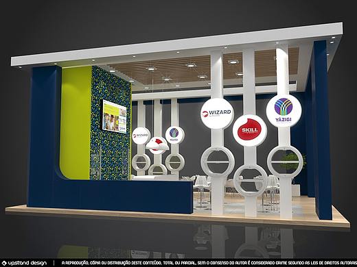 展会展位展台展点3d效果图设计制作