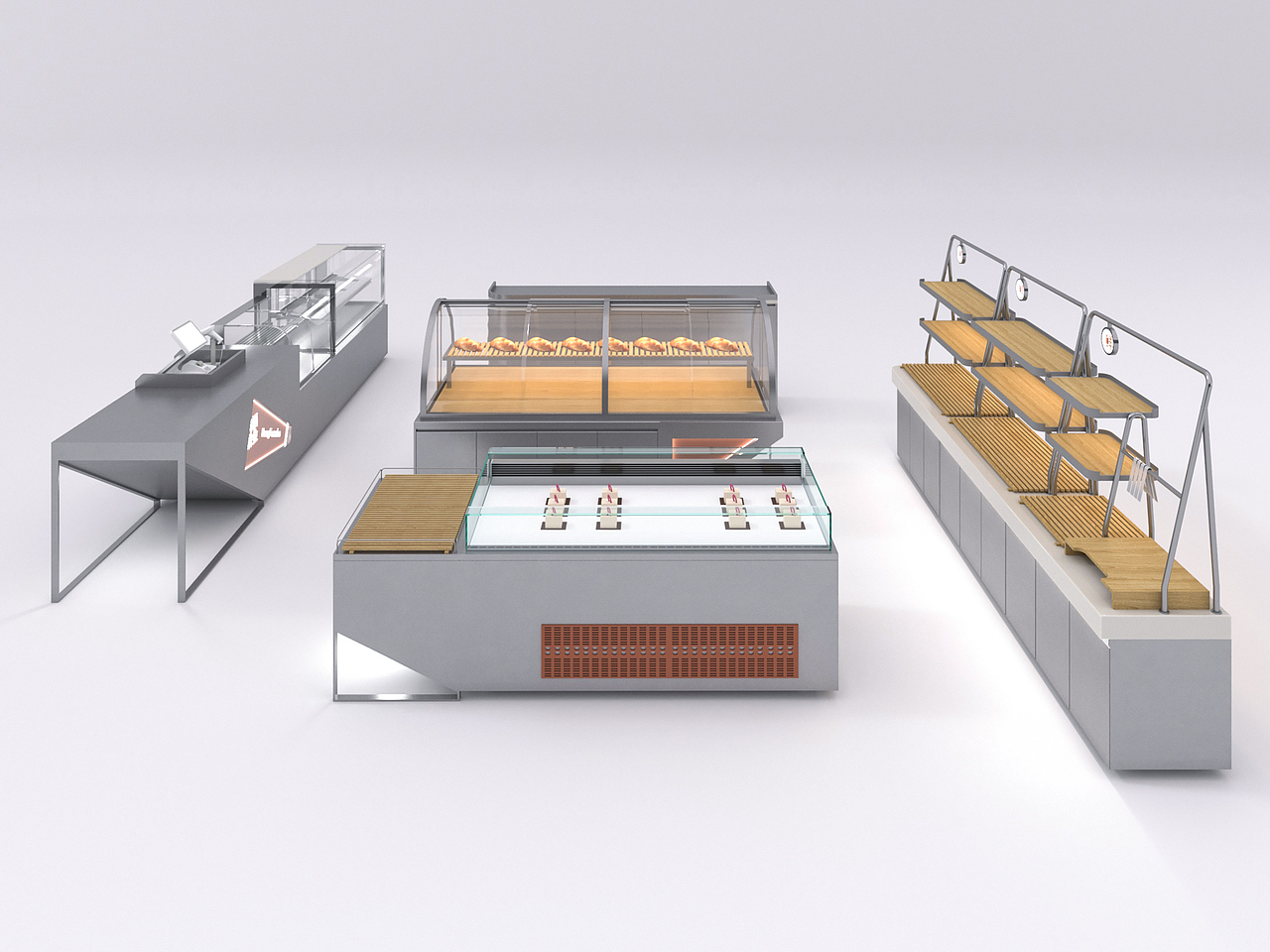 现代工业感柜台设计