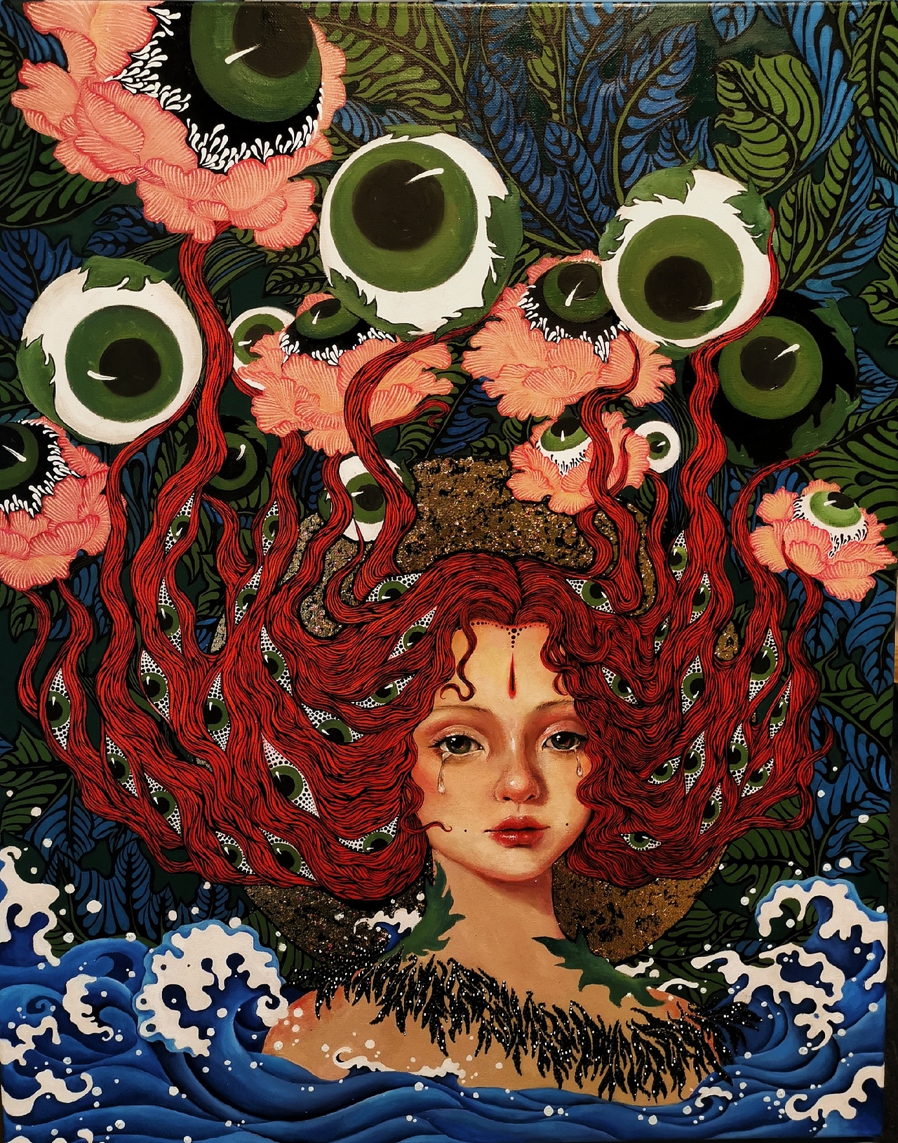 《月亮与六便士》|纯艺术|绘画|谷木会画画_原创作品-站酷zcool