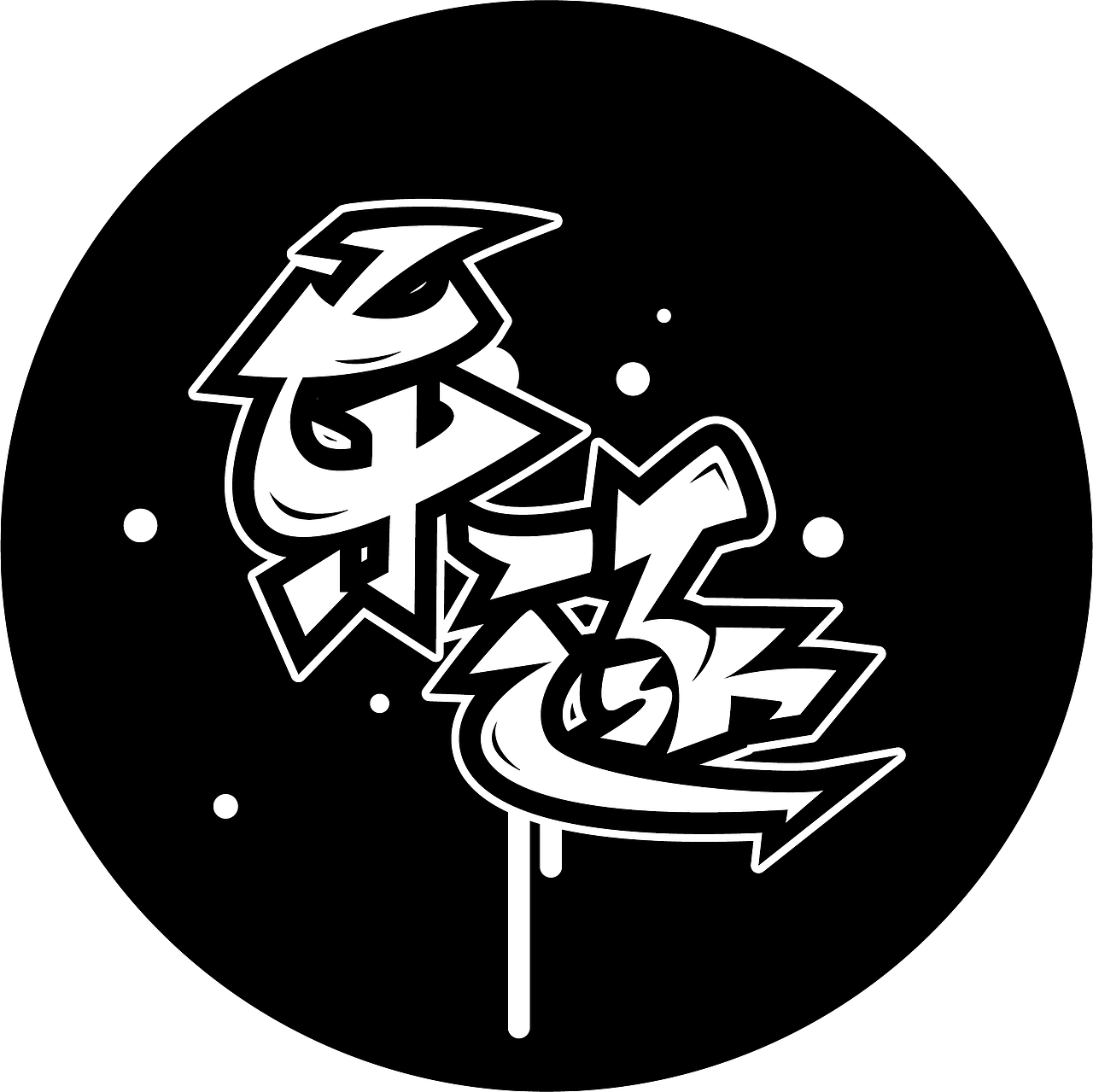 嘻哈涂鸦字体1022