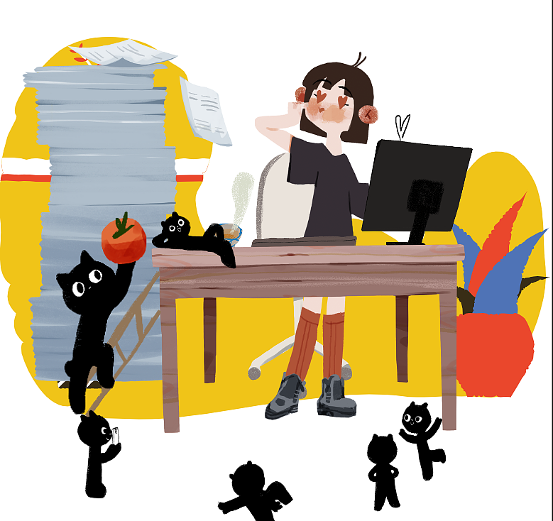 我的一天（图ZMjk1MzQ1Njc2） - 绘本 - 站酷设计师插画布布小熊猫原创素材 - 站酷ZCOOL