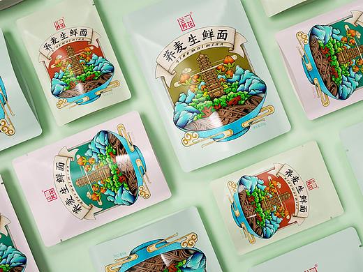 高鹏设计——荞麦生鲜面特产农产品包装设计