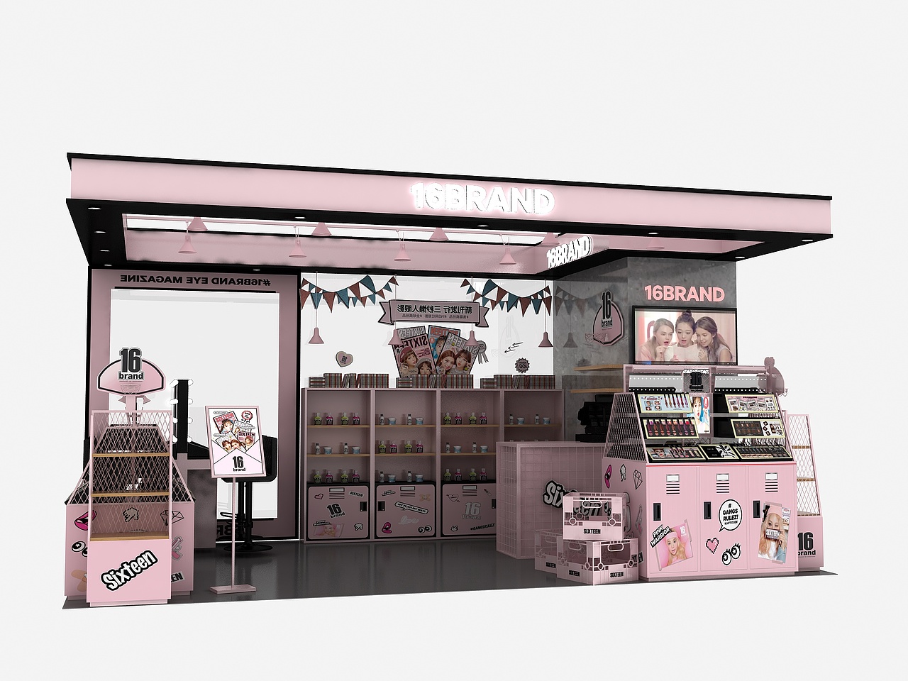 韩国16brand品牌终端形象--成都大洋百货店