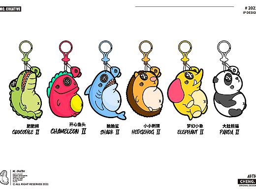动物毛绒公仔挂件设计#IP设计#玩具设计