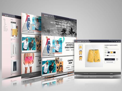 品牌网页设计-hollister