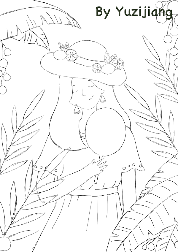 插画练习 板绘By PS（图ZMTk2MDExMDc2） - 商业插画 - 站酷设计师鱼孖酱原创素材 - 站酷ZCOOL