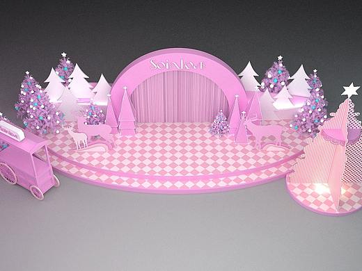 周大福soin love发布会 美陈包装