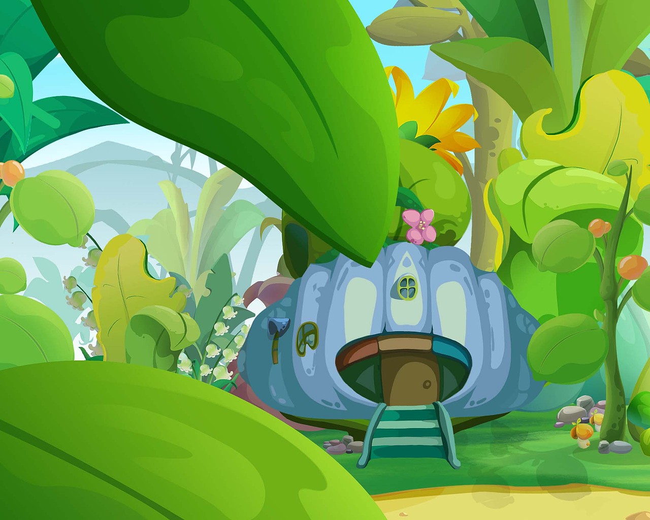 2010年在南昌一家动画公司做的二维场景作品