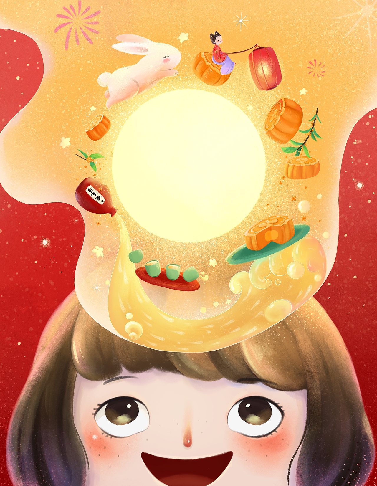 中秋（图ZMjI1OTM2MjQ4） - 创作习作 - 站酷设计师又尔明原创素材 - 站酷ZCOOL