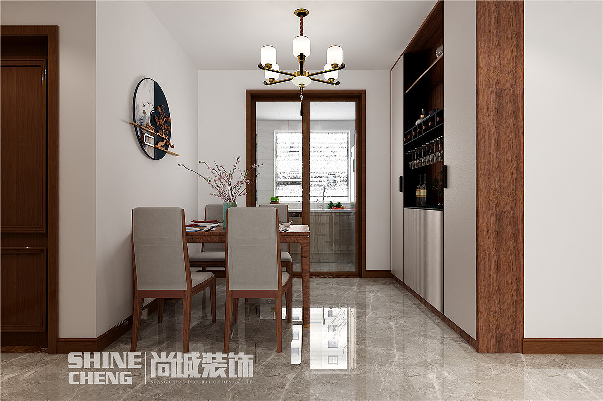 【尚城装饰】肥城·桃源明郡新中式风格装修设计案例