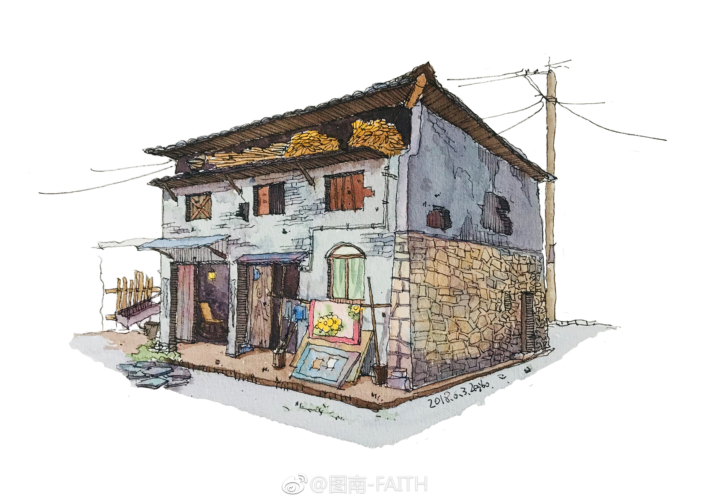 钢笔淡彩,一种新的记录生活的方式