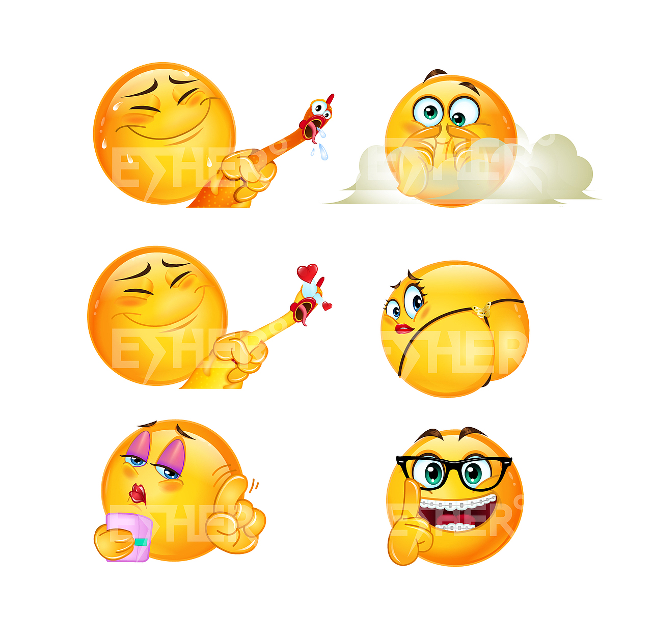 内涵Emoji矢量表情包（图ZNDc2NDc1NTY=） - 网络表情 - 站酷设计师Ether度原创素材 - 站酷ZCOOL