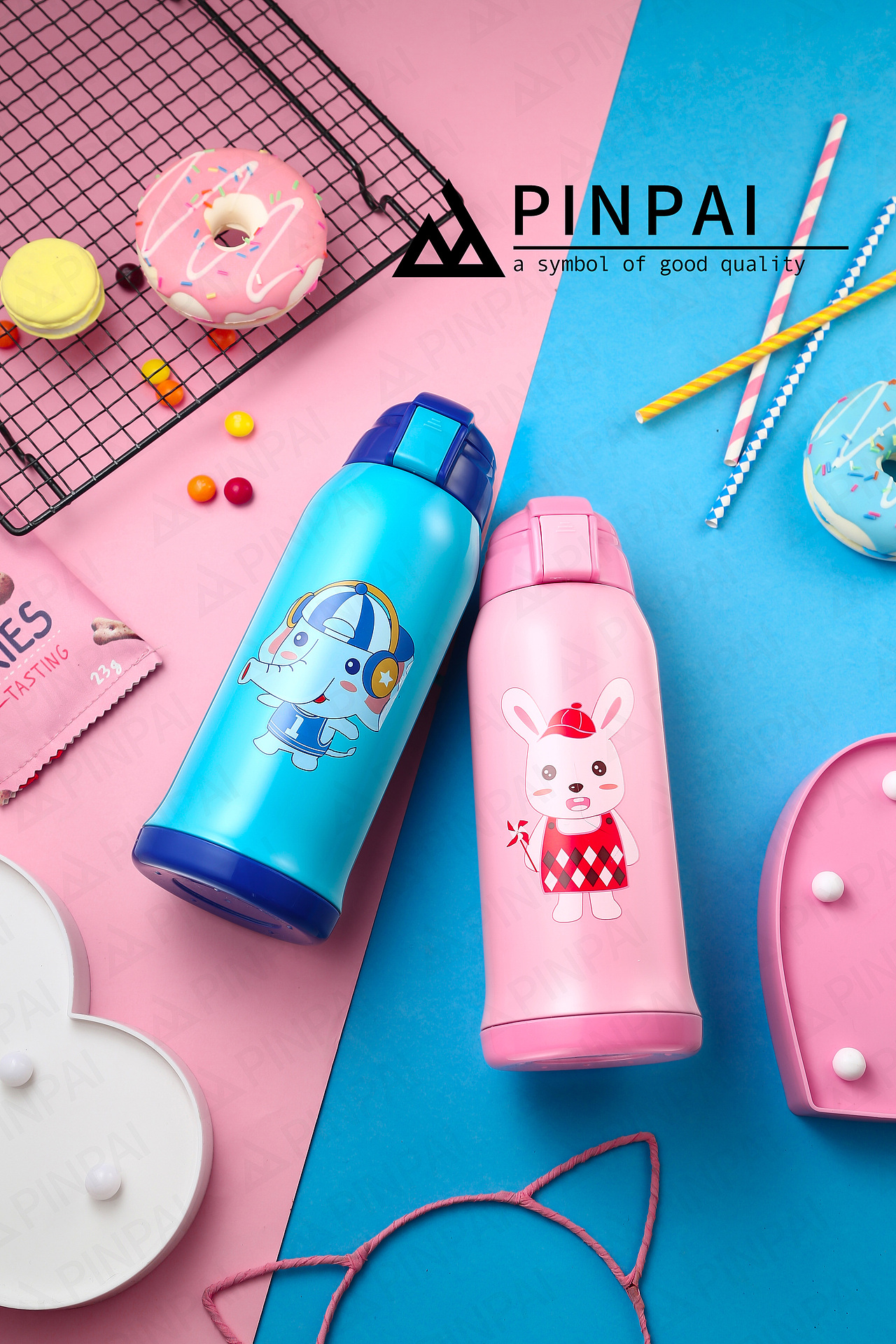 产品拍摄 保温杯 儿童保温杯 场景搭配 彩色 童趣（图ZOTU3NTYwMjA=） - 产品摄影 - 站酷设计师紫菜是一只猫原创素材 - 站酷ZCOOL