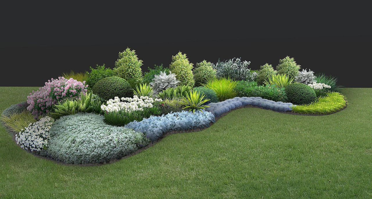 景观效果图的花镜处理