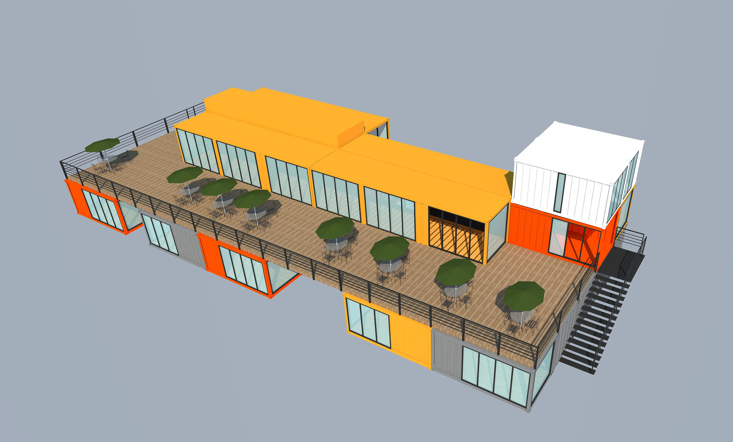 集装箱方案设计|三维|建筑/空间|辰嘉源frp玻璃钢 - 原创作品 - 站酷