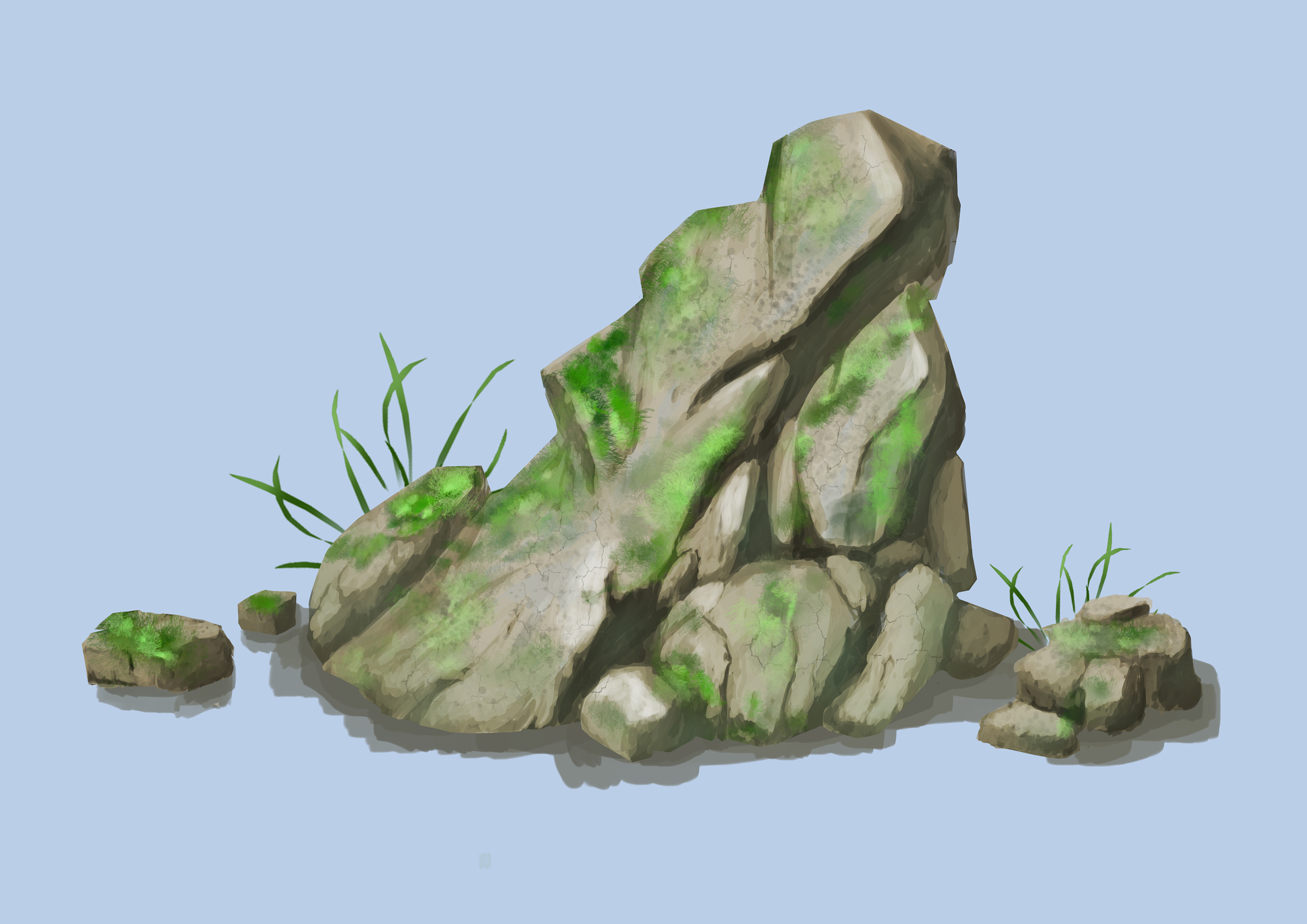 日常练习-石头|插画|插画习作|aovnwe - 原创作品 - 站酷 (zcool)