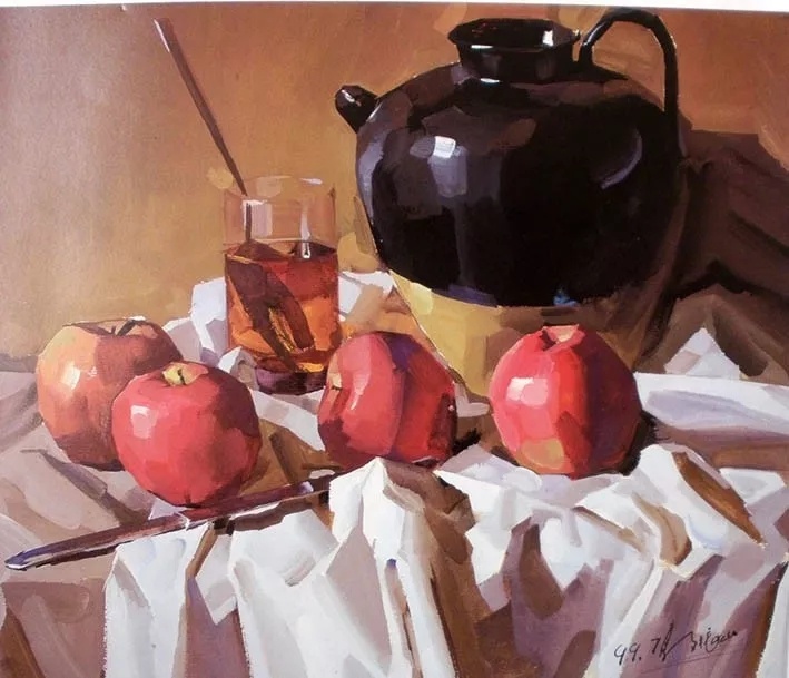 就要看他的色彩—郭振山水粉画欣赏|纯艺术|油画|新易画室 - 原创作品