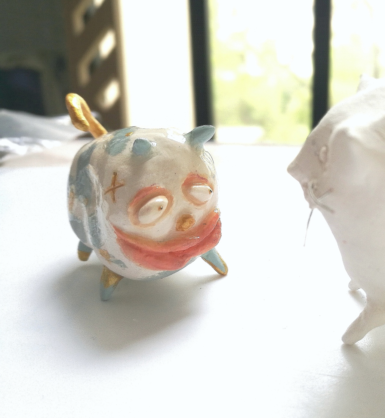 diy自制石塑粘土小可爱们