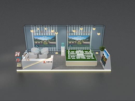 金地集团房地产展位设计效果图