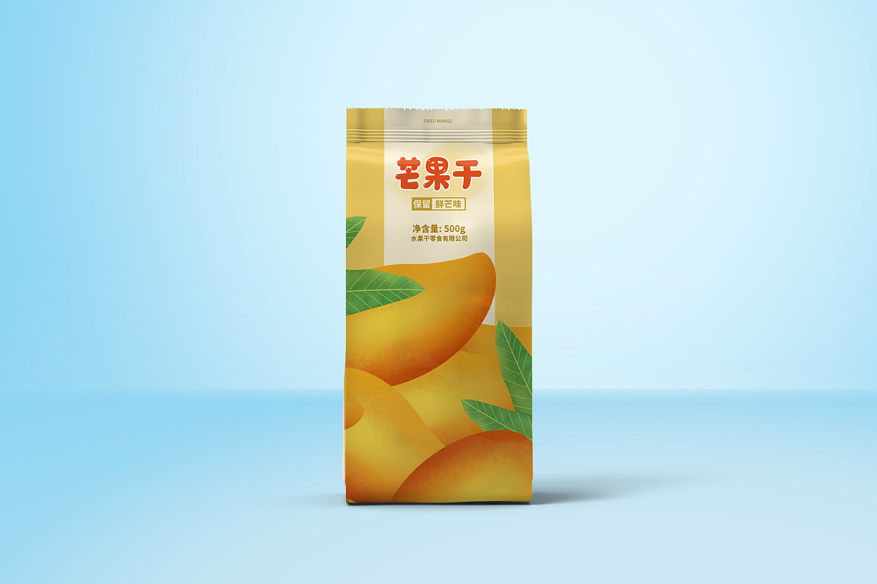芒果干干货食品插画包装设计|平面|包装|竹石设计师 - 原创作品