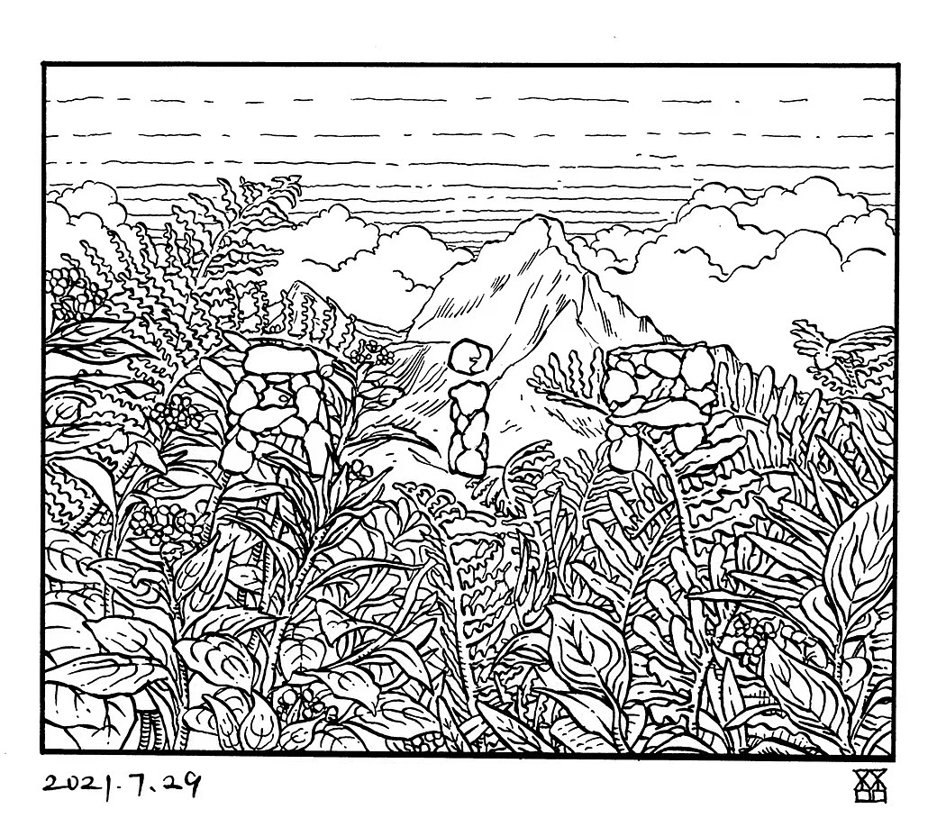 黑白插画创作练习（图ZMjgxNDU1NzI0） - 创作习作 - 站酷设计师李安朔原创素材 - 站酷ZCOOL