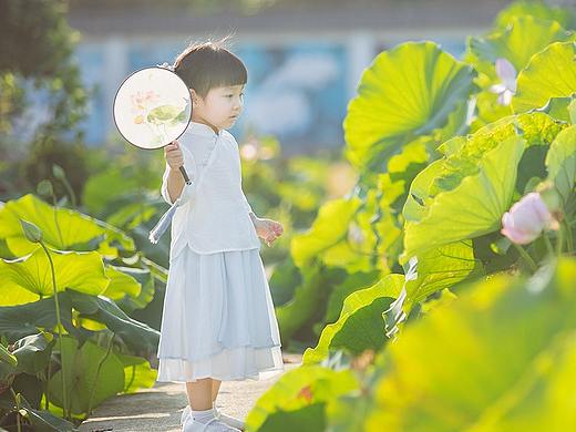 荷花赋 南京艺莲苑 儿童古装人像拍摄